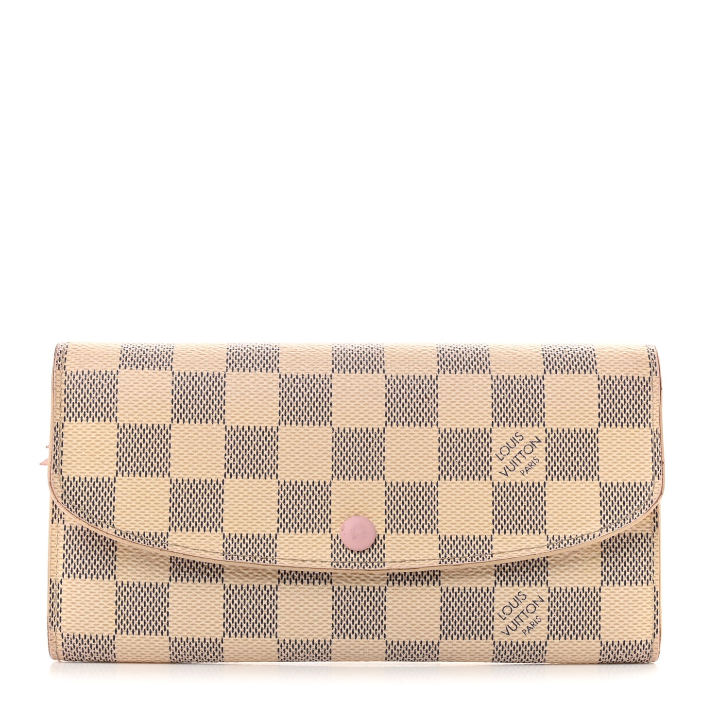 Damier Azur Emilie Wallet Rose Ballerine