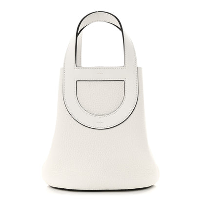 Hermes Taurillon Clemence Swift In-The-Loop 18 Bag New White 1 of 12