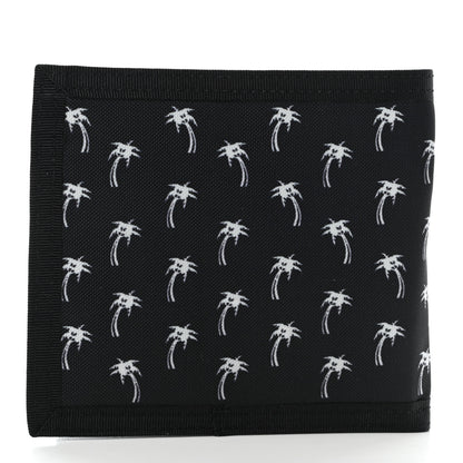 Saint Laurent Nylon Palm Tree Print Buffalo Compact Wallet Black 3 of 6