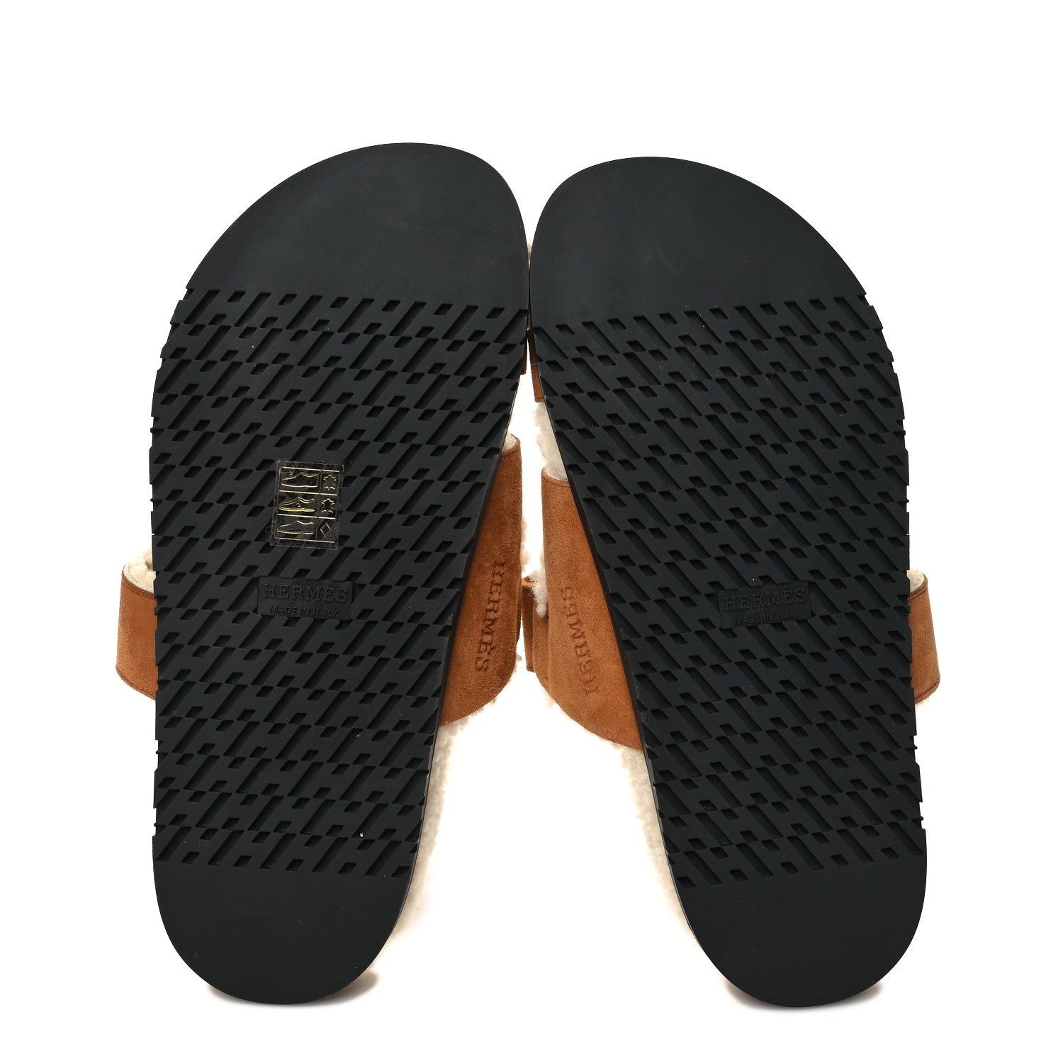 Hermes Suede Goatskin Woolskin Womens Chypre Sandals 36 Naturel Ecru 5 of 8