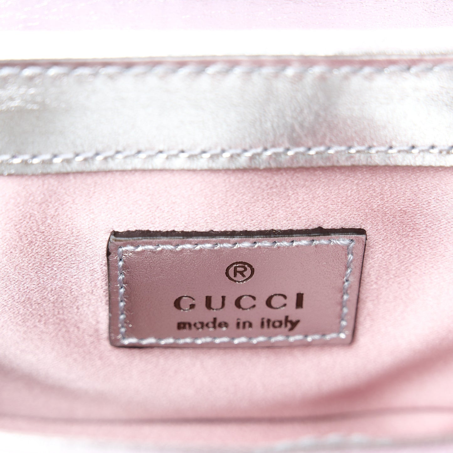 Iridescent Nappa Chevron Matelasse Super Mini GG Marmont Shoulder Bag Iridescent Escape Pink