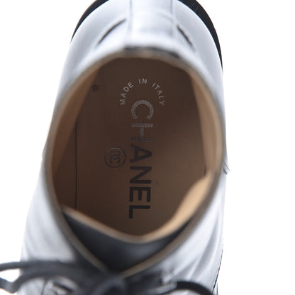 Chanel Calfskin Combat Boots 39.5 Black 6 of 11