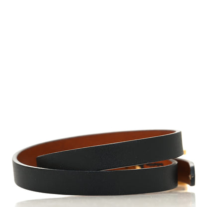 Hermes Chamonix Behapi Double Tour Bracelet Black Fauve 3 of 4