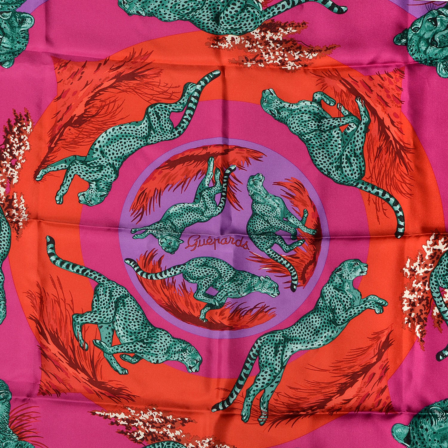 Hermes Silk Guepards Scarf 90 81956 – FASHIONPHILE