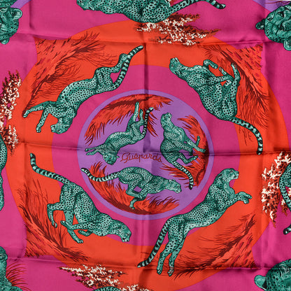 Hermes Silk Guepards Scarf 90 1 of 6
