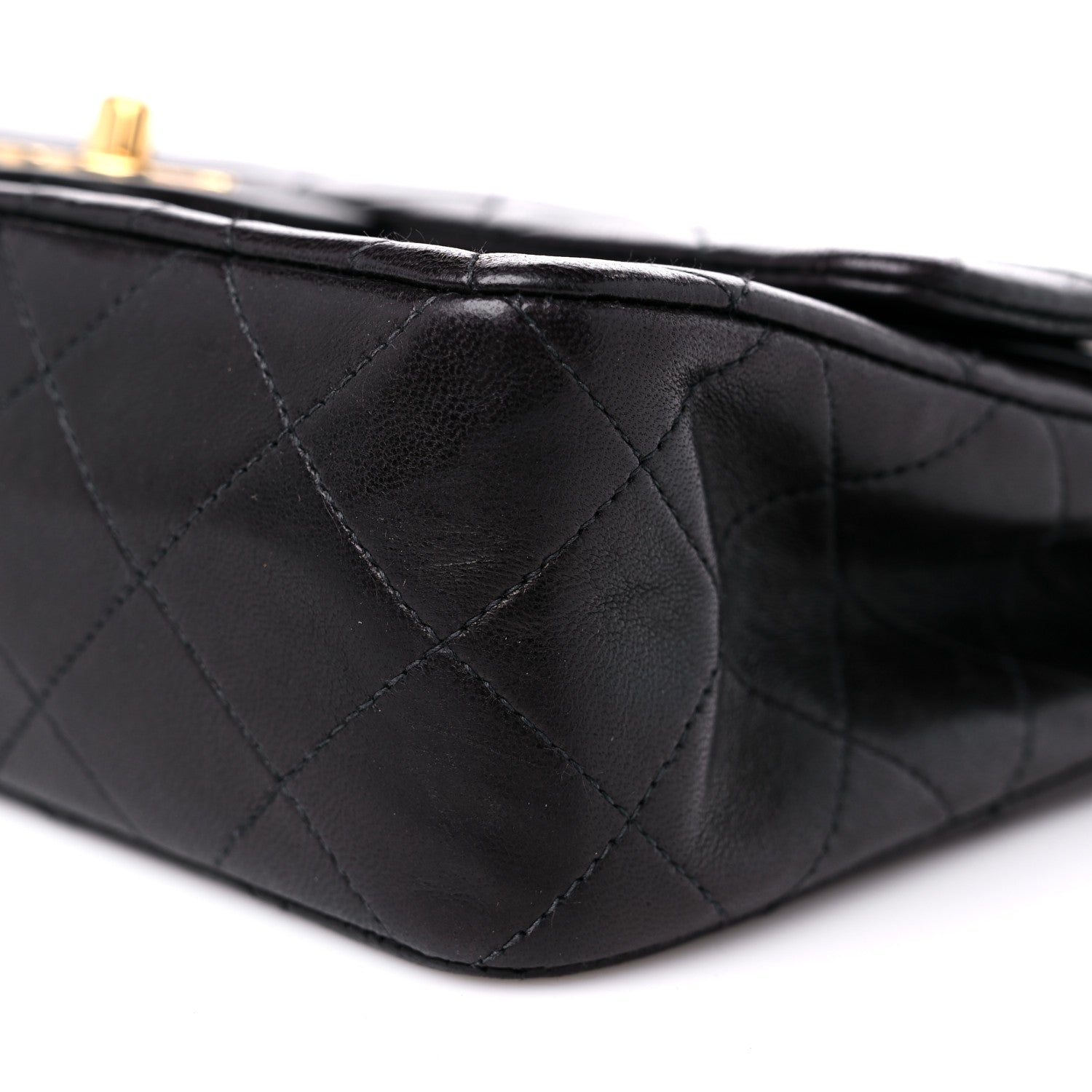 Chanel Lambskin Quilted Small Double Flap Black 10 of 14
