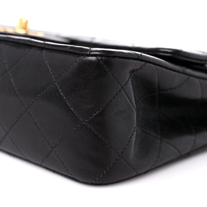 Chanel Lambskin Quilted Small Double Flap Black 10 of 14