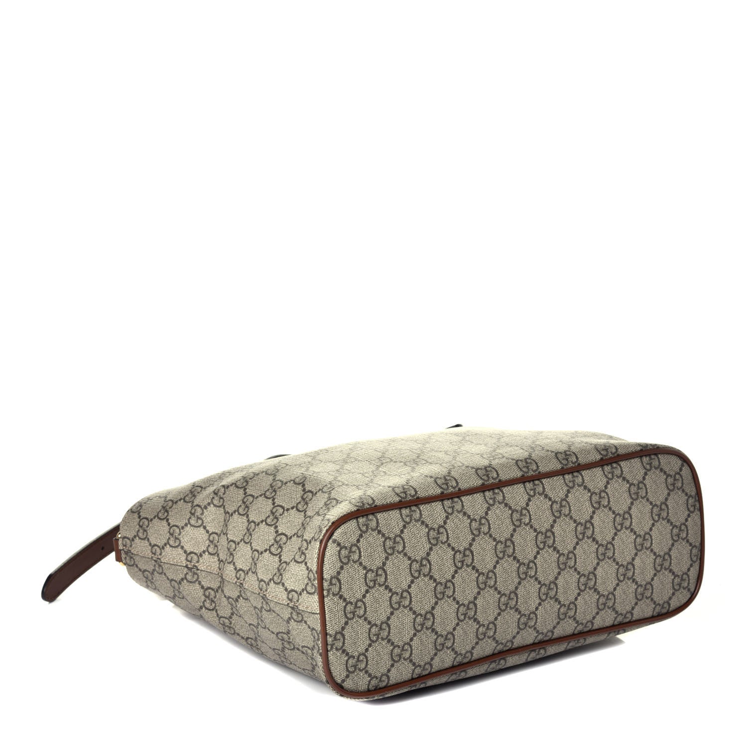 Gucci Soft GG Supreme Monogram Small Crossbody Tote Beige Cuir 5 of 11