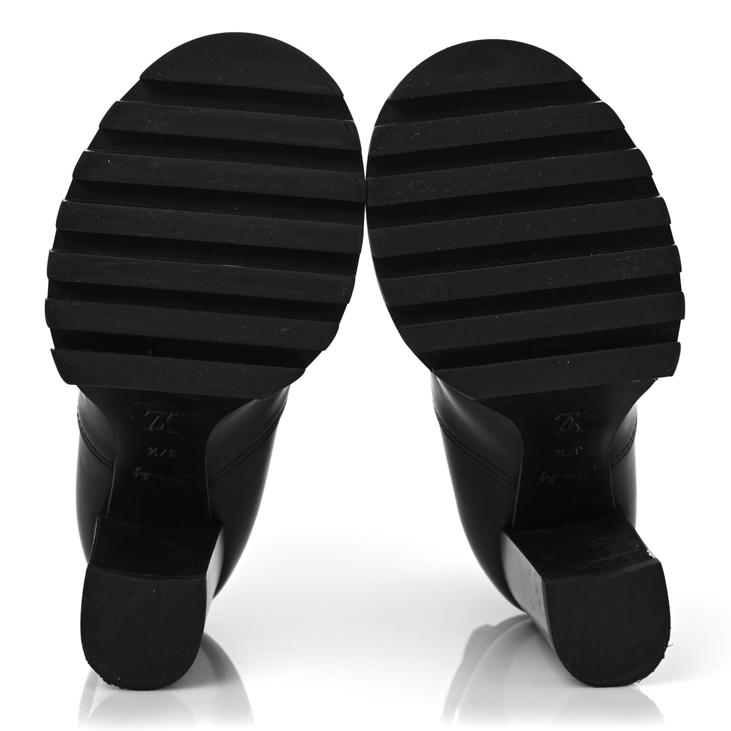 Calfskin Monogram Star Trail Ankle Boots 37.5 Black