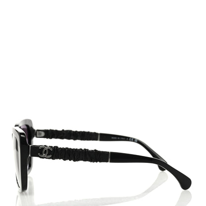 Chanel Acetate Calfskin Polarized Square Sunglasses 5476-Q-A Black 3 of 8
