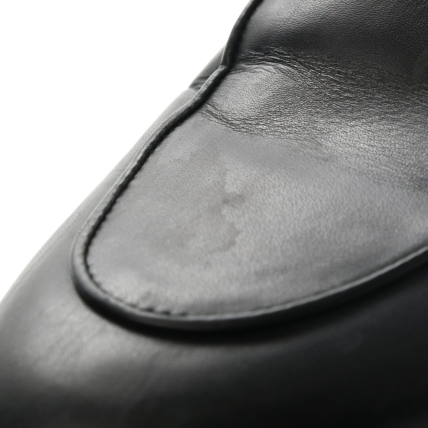 Calfskin Womens Princetown Slippers 37 Black