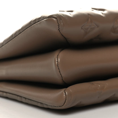Louis Vuitton Lambskin Embossed Monogram Coussin PM Taupe 10 of 12
