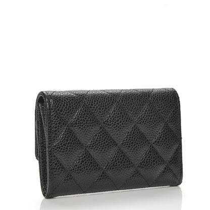 Chanel Caviar Quilted Flap Card Holder Black 3 of 7