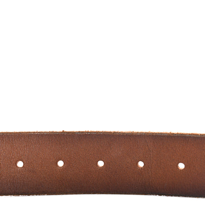 Gucci Faded Calfskin Double G 40mm Belt 80 32 Cuir 3 of 5