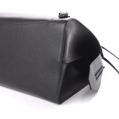 Balenciaga Grained Calfskin Neo Classic Black Hardware Large Top Handle Bag Black 7 of 10