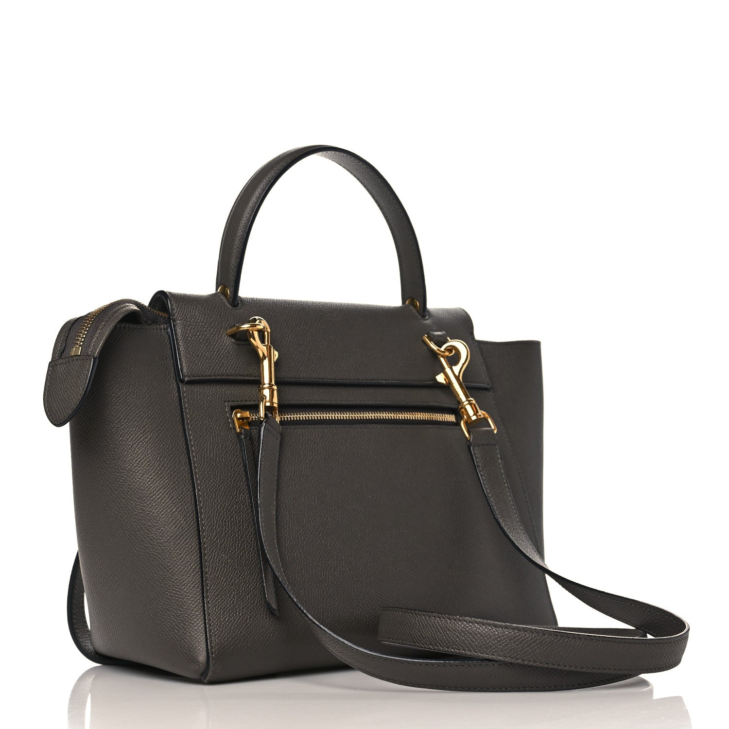 Celine Baby Grained Calfskin Micro Belt Bag Grey 3 of 10