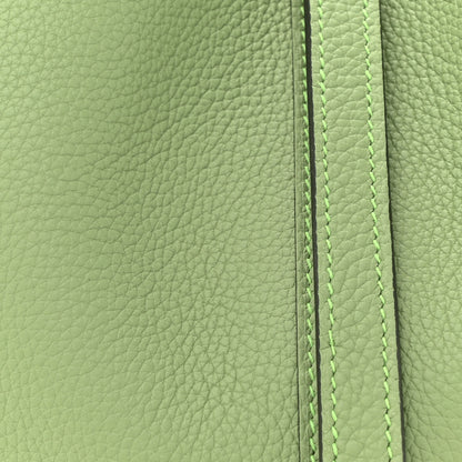 Hermes Taurillon Clemence Picotin Lock 22 MM Vert Criquet 8 of 11