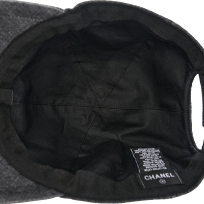 Chanel Cotton Sequin CC Cap Hat Black 7 of 8