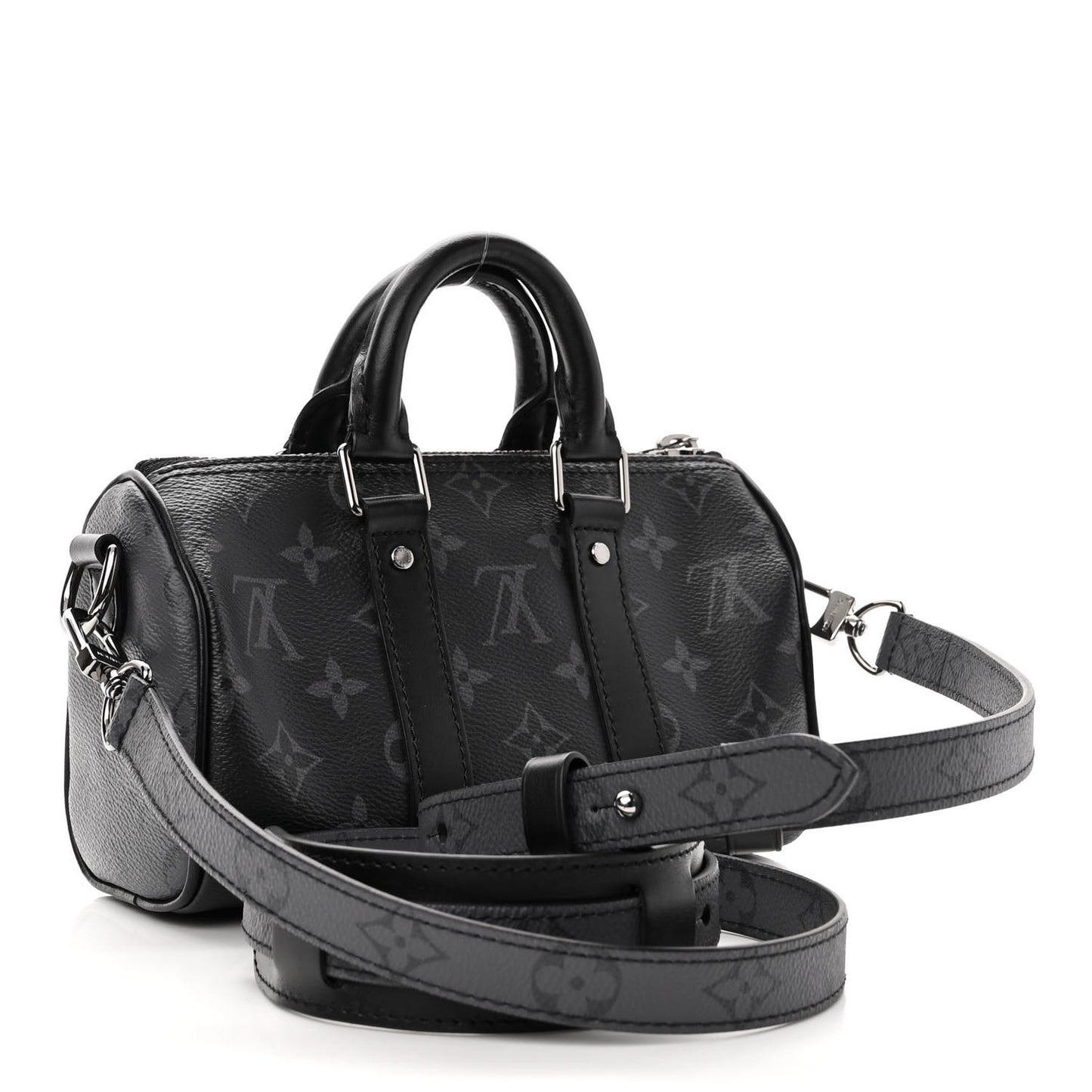 Reverse Monogram Eclipse Keepall XS Black
