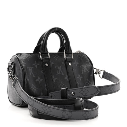 Louis Vuitton Reverse Monogram Eclipse Keepall XS Black 3 of 10