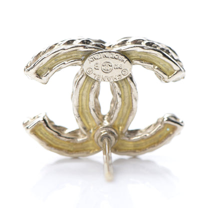 Chanel Crystal CC Earrings Gold 4 of 4