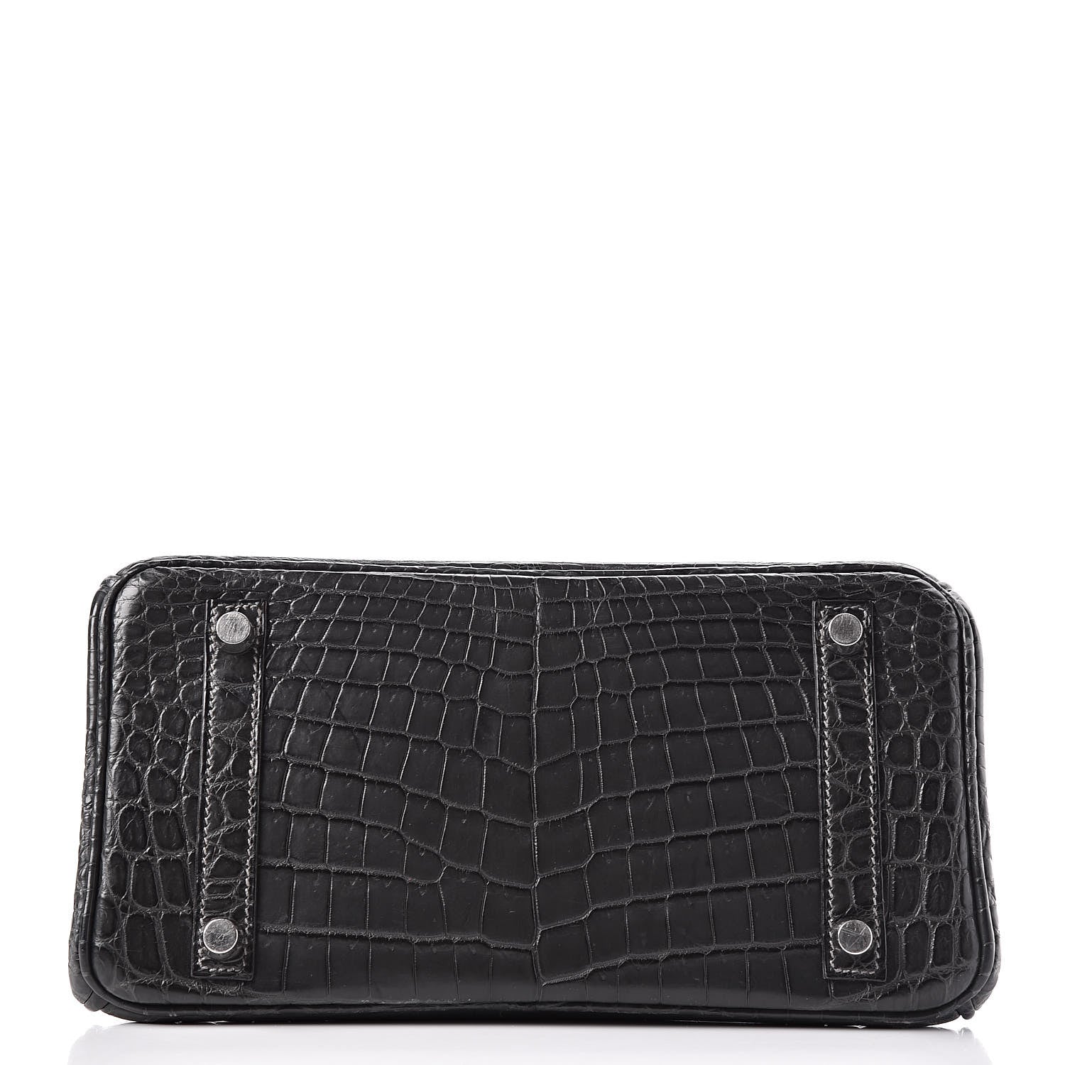 Hermes Matte Niloticus Crocodile Birkin 25 Graphite 6 of 33