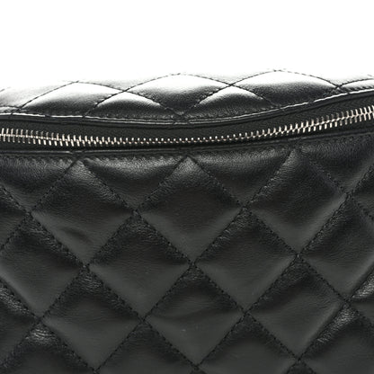 Chanel Calfskin Quilted Uniform Waist Belt Bag Black 8 of 10
