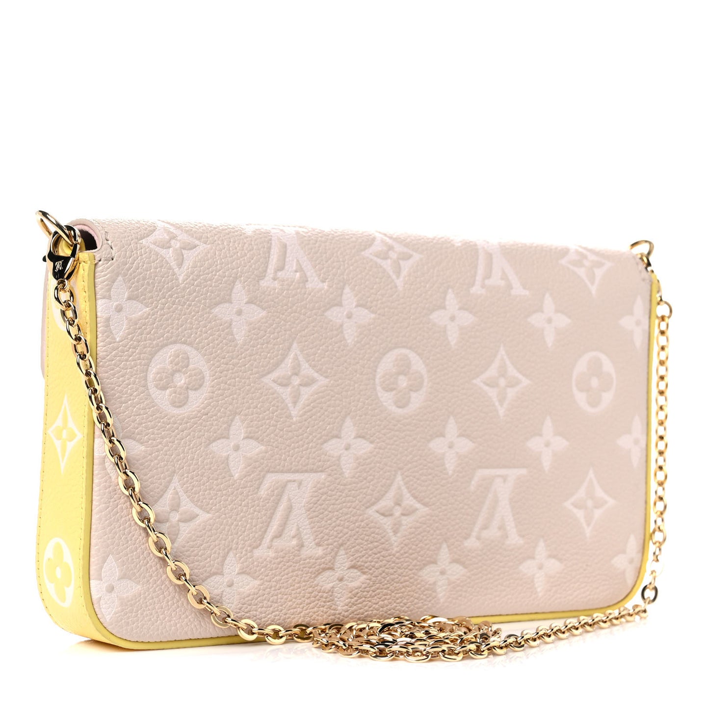 Empreinte Spring in the City Felicie Pochette Chain Wallet Pink Beige Yellow