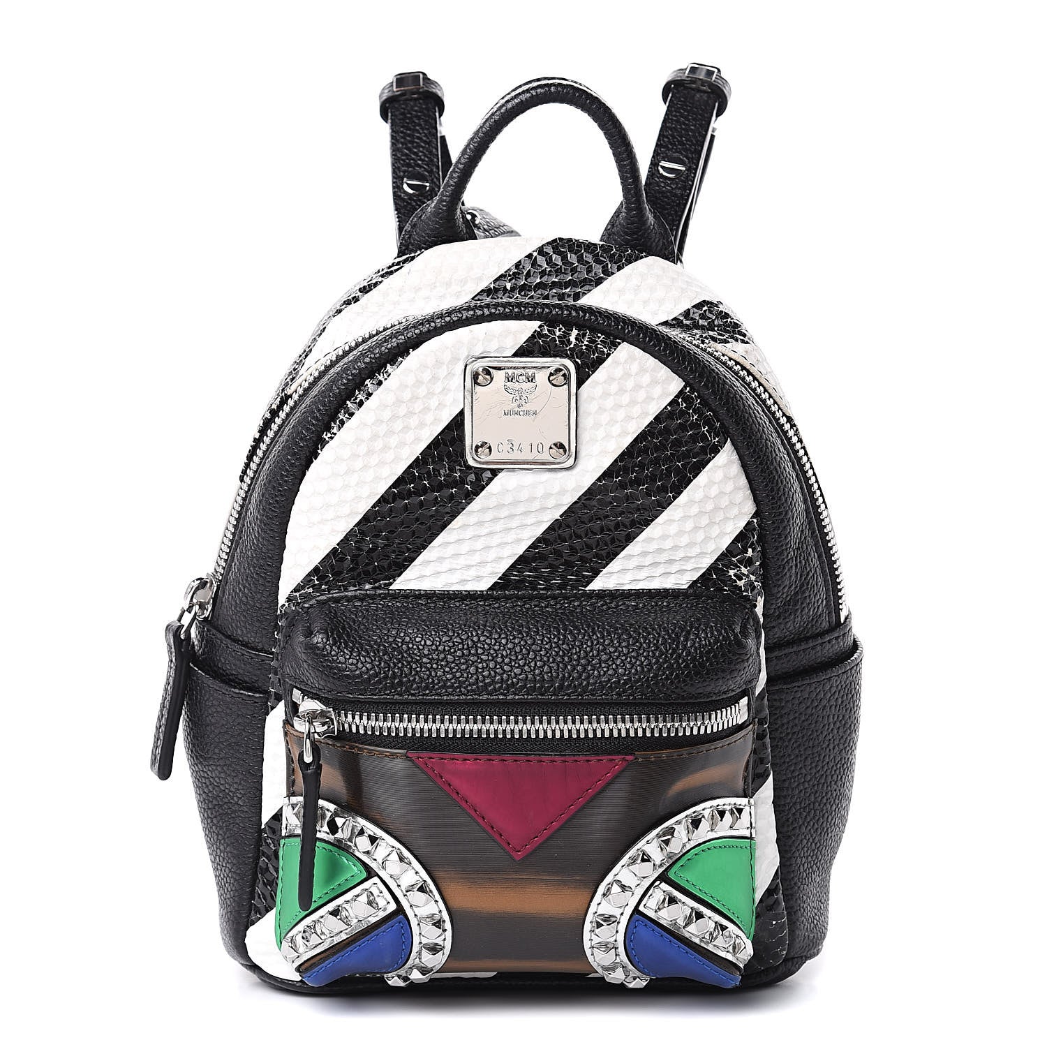 MCM Visetos PVC Mini Roboter Series Backpack Multicolor 1 of 12