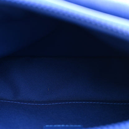Louis Vuitton Taurillon Monogram S Lock Messenger Blue 5 of 9