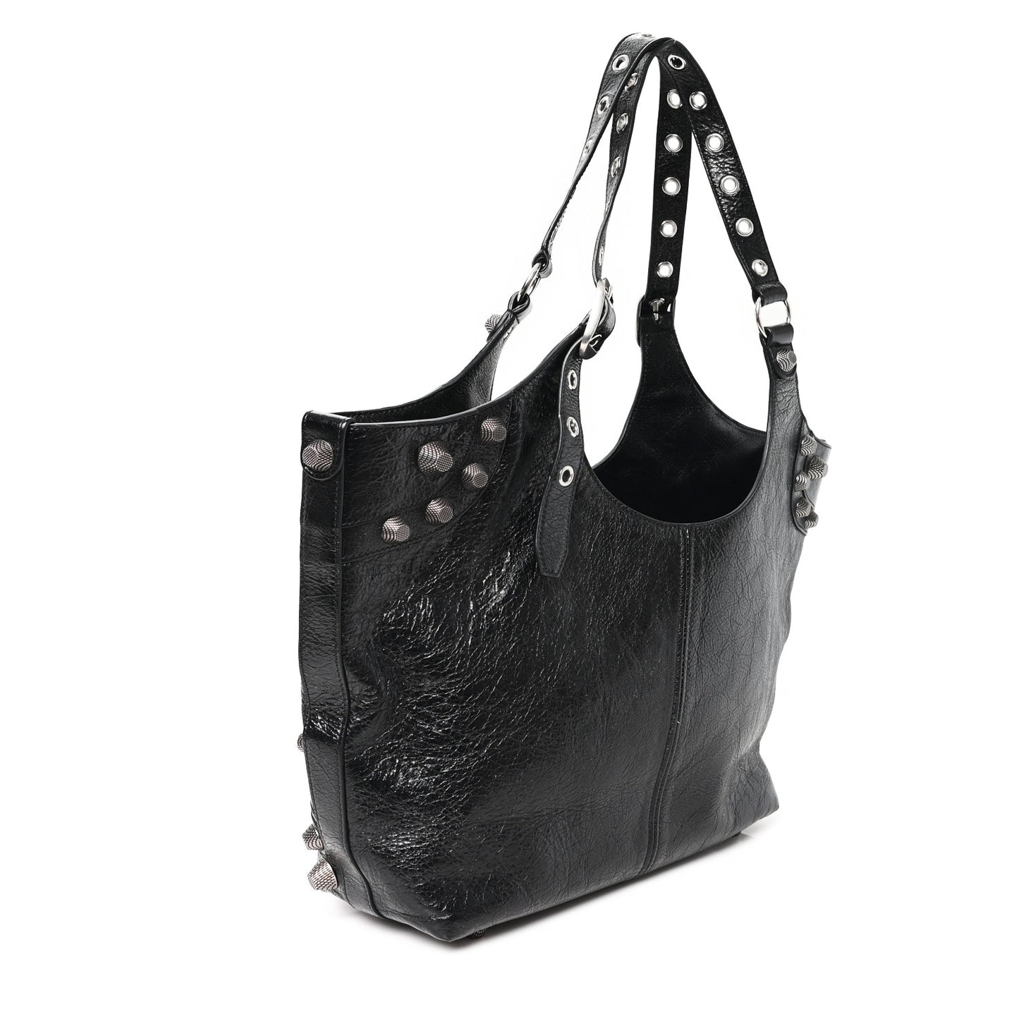 Agneau Arena Medium Le Cagole Carry All Bag Black