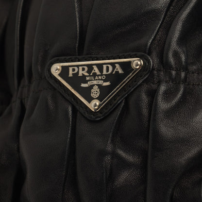 Prada Nappa Gaufre Framed Tote Nero Black 8 of 8