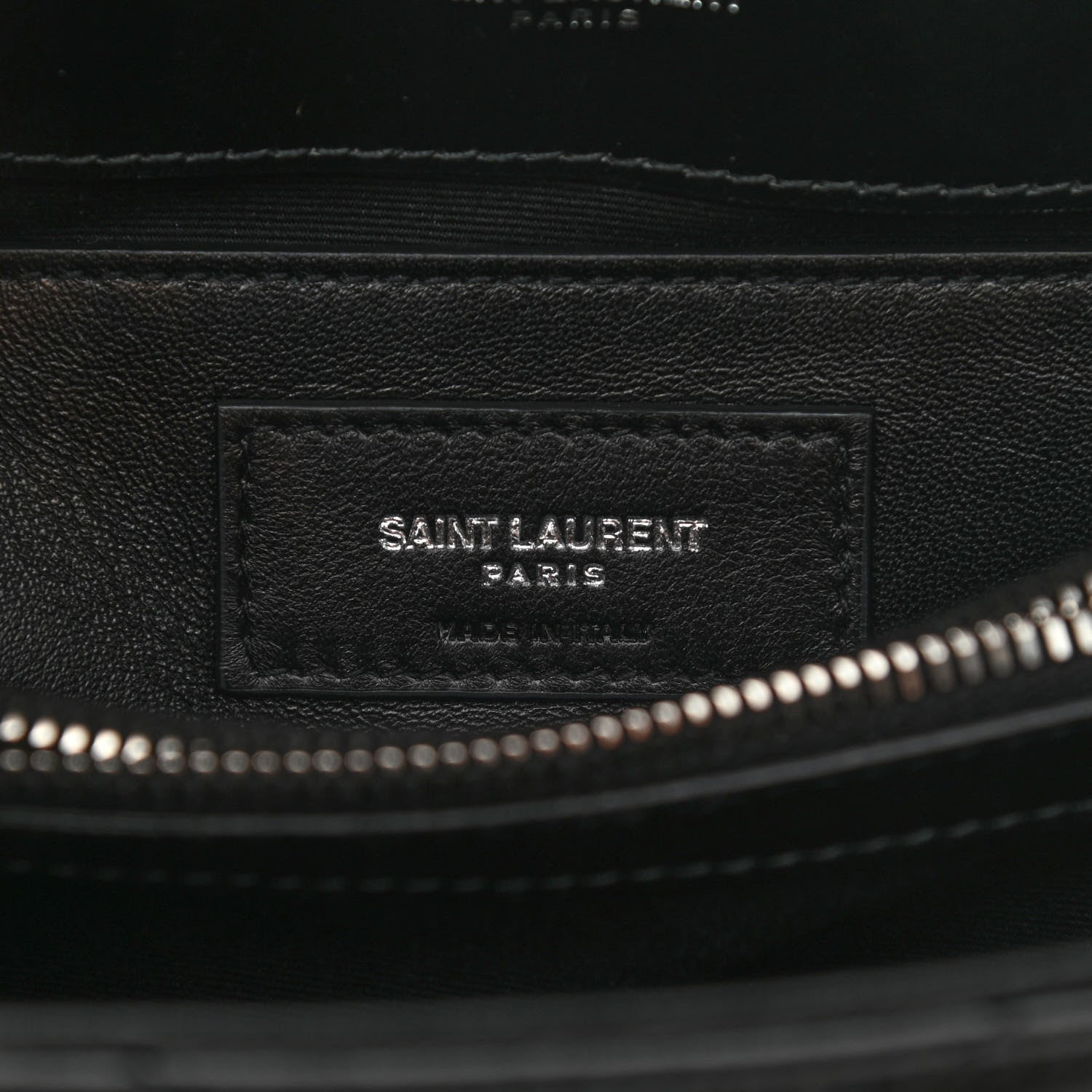 Saint Laurent Calfskin Y Quilted Monogram Small Loulou Chain Satchel Black 6 of 9