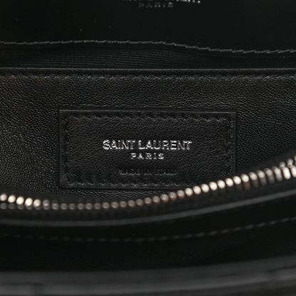 Saint Laurent Calfskin Y Quilted Monogram Small Loulou Chain Satchel Black 6 of 9