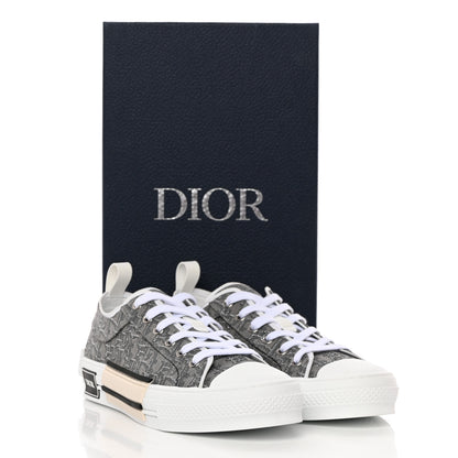 Christian Dior Oblique Jacquard Mens B23 Low Top Sneakers 42 Grey 11 of 11