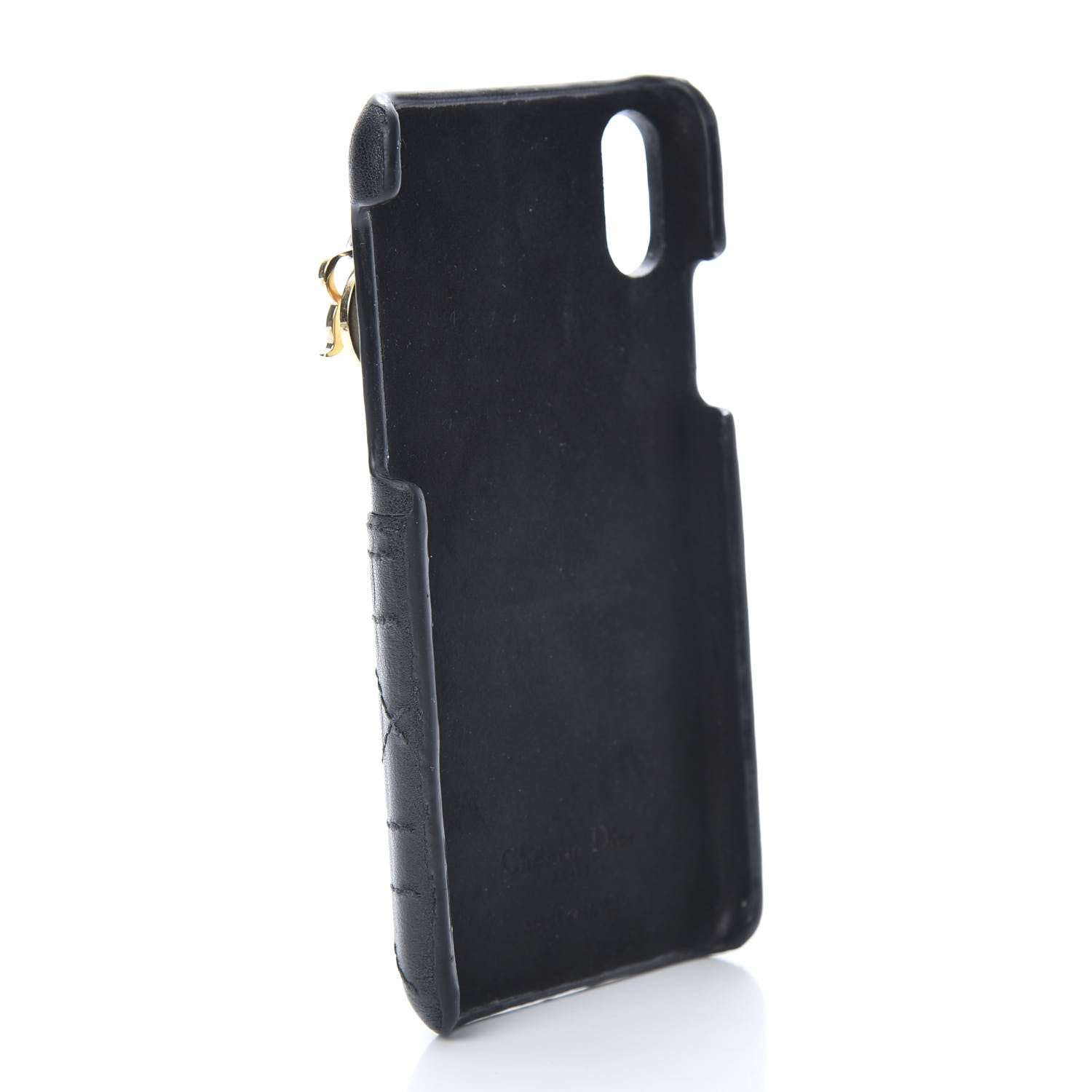 Christian Dior Lambskin Cannage Lady Dior Tech iPhone X XS Case Black 3 of 8