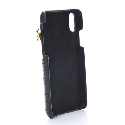Christian Dior Lambskin Cannage Lady Dior Tech iPhone X XS Case Black 3 of 8