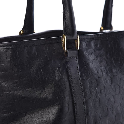 Gucci Calfskin Horsebit Embossed Joy Tote Black 16 of 17