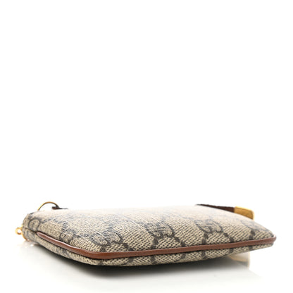Gucci GG Supreme Monogram Key Case Beige Ebony Cuir 4 of 8