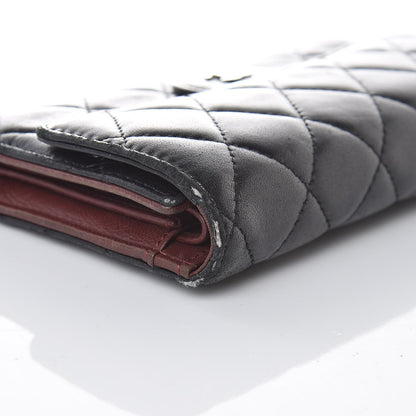 Chanel Lambskin Quilted Large Flap Wallet Black 15 of 15