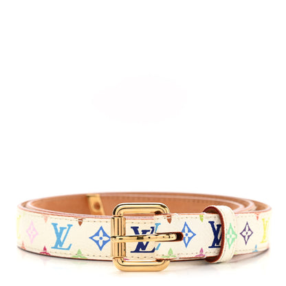 Louis Vuitton Monogram Multicolor Belt 80 32 White 1 of 7