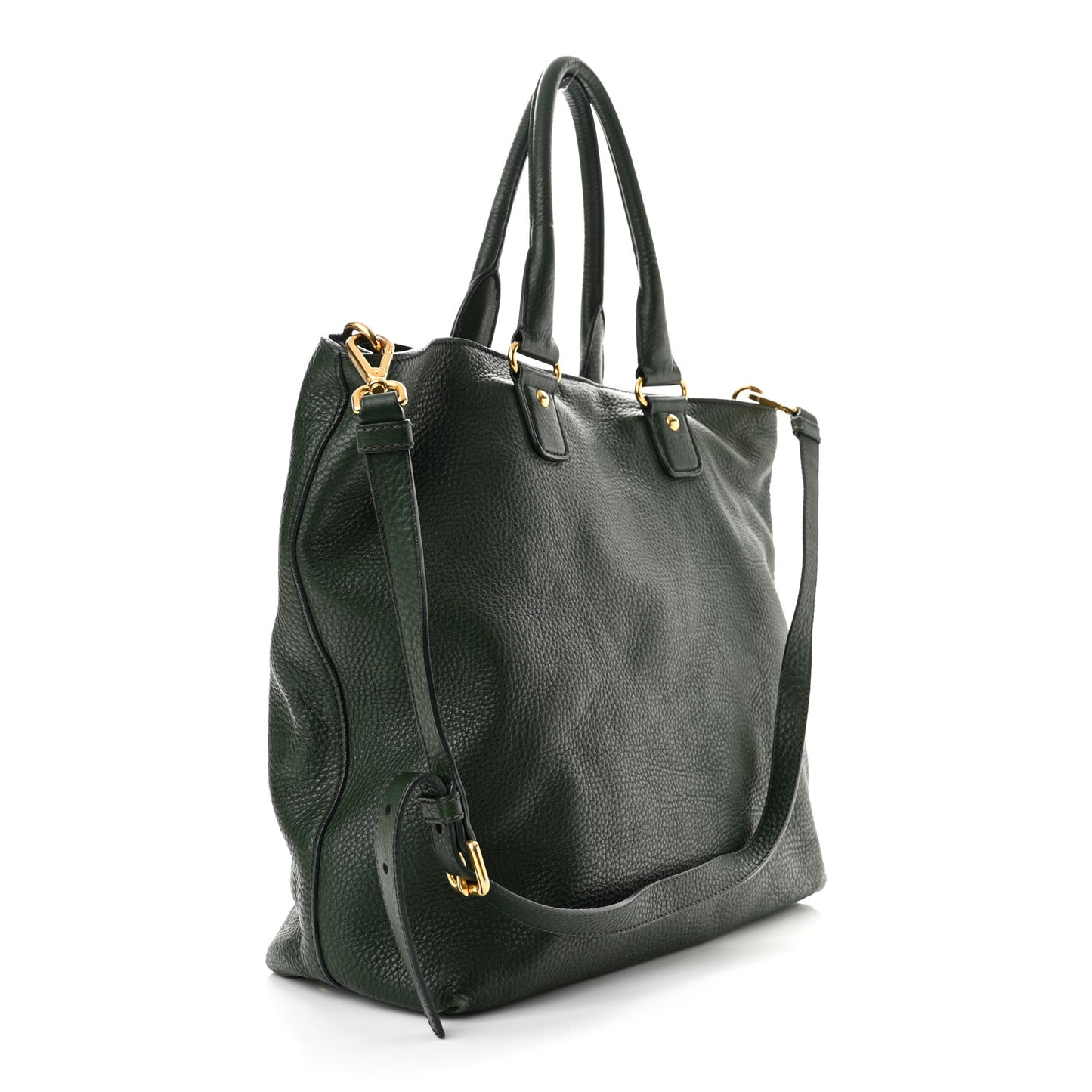 Vitello Daino Shopping Tote Foresta