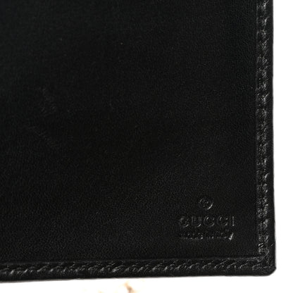 Gucci Guccissima Margaux Calfskin Metal Bar Chain Wallet Black 6 of 10