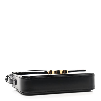 Celine Shiny Calfskin Triomphe Shoulder Bag Black 3 of 8