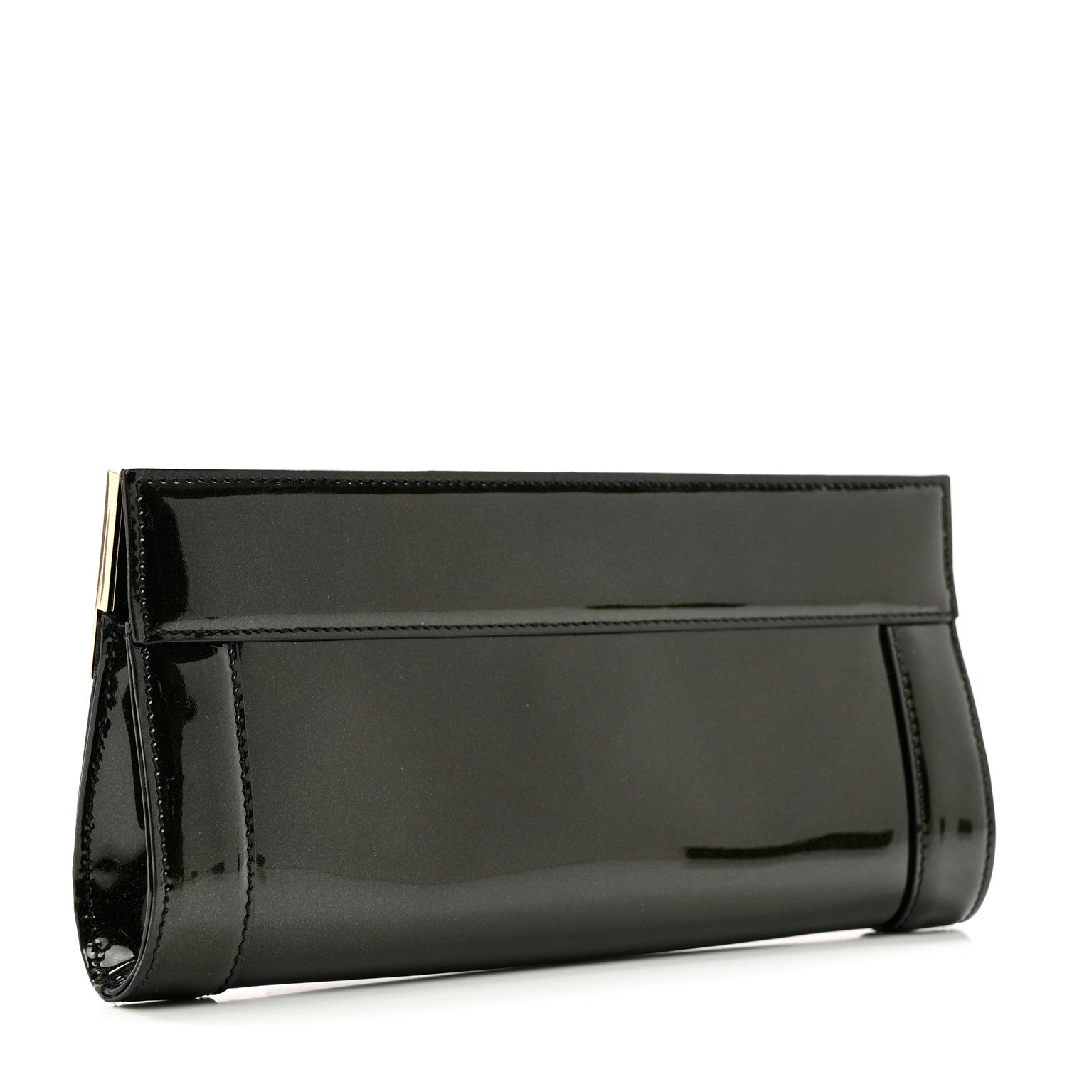Gucci Patent Britt Interlocking G Starlight Clutch Black 2 of 6
