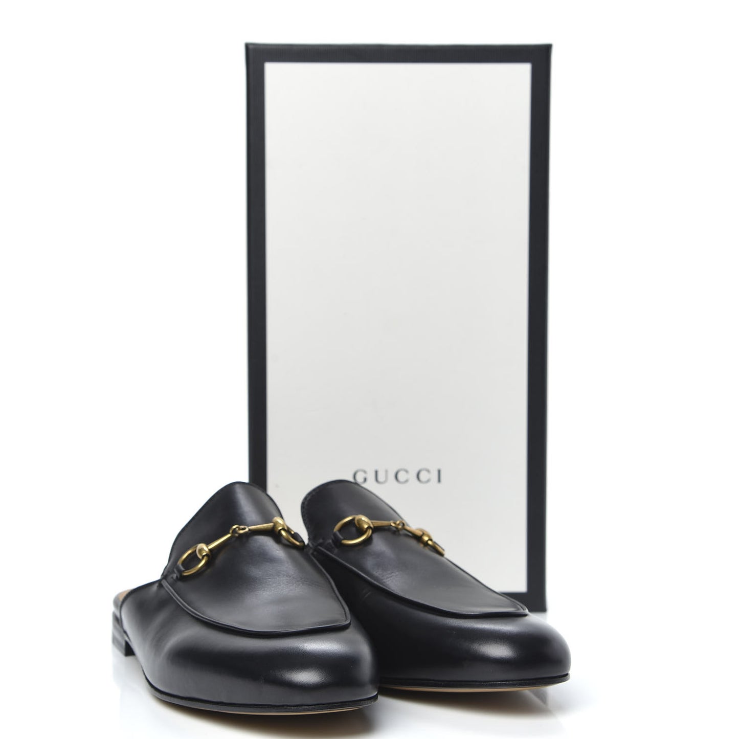 Calfskin Womens Princetown Slippers 40 Black