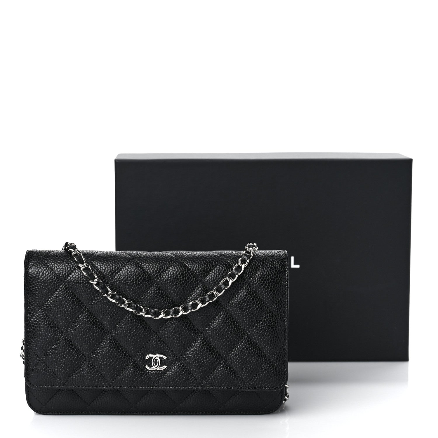 Chanel Caviar Quilted Wallet On Chain WOC Black 11 of 11