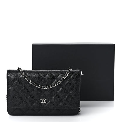 Chanel Caviar Quilted Wallet On Chain WOC Black 11 of 11