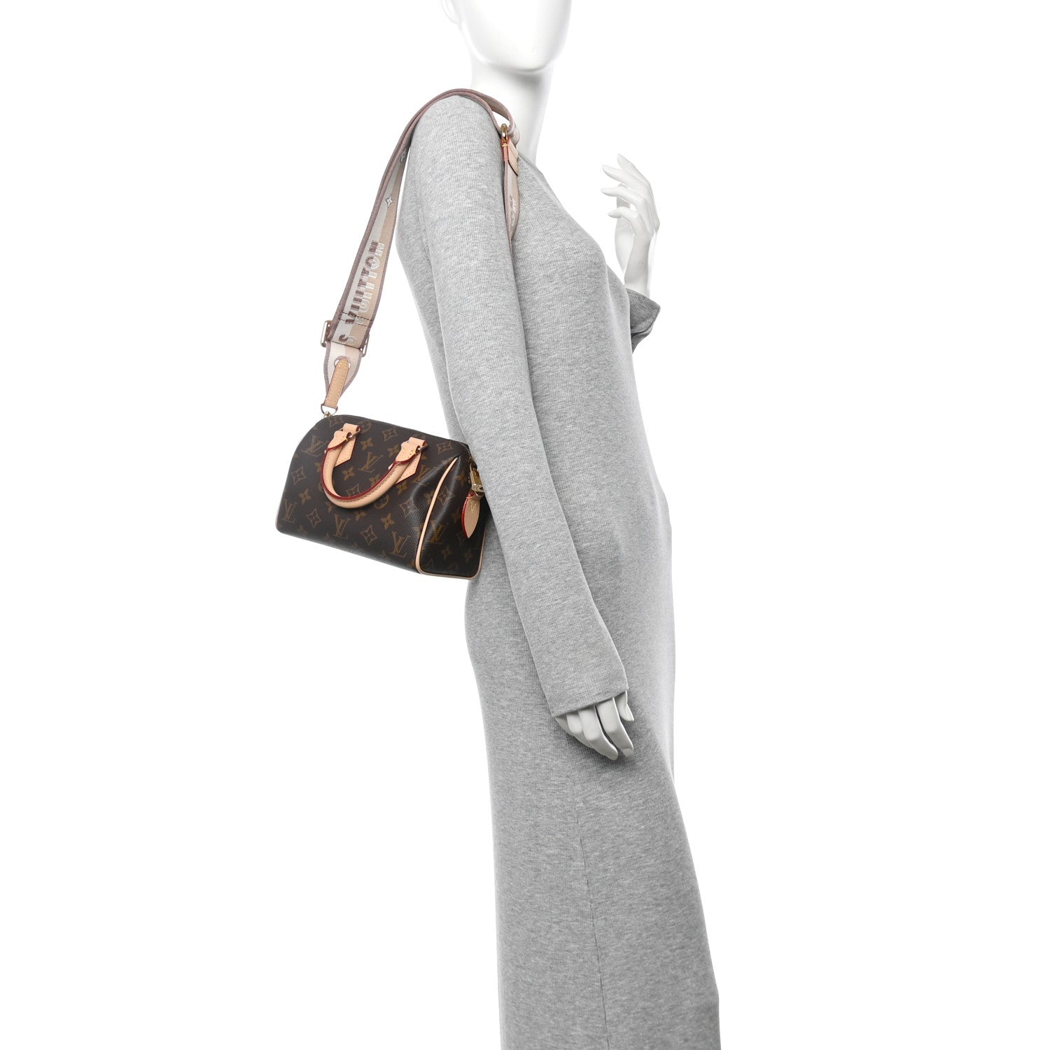 Louis Vuitton Monogram Speedy Bandouliere 20 Beige 2 of 8