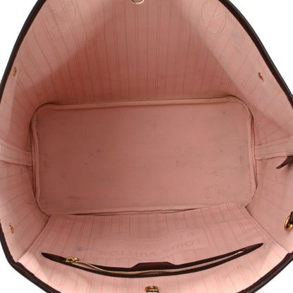 Louis Vuitton Damier Ebene Neo Neverfull MM Rose Ballerine 5 of 14
